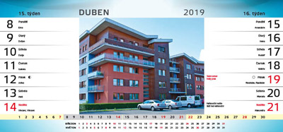 Stoln kalend 14-ti denn Huln 2019