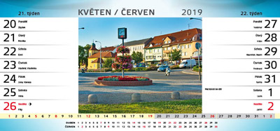 Stoln kalend 14-ti denn Otrokovice 2019