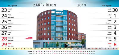 Stoln kalend 14-ti denn Otrokovice 2019