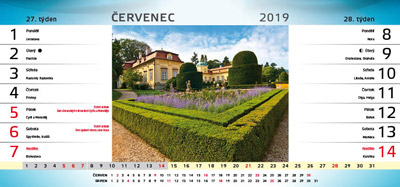 Stoln kalend 14-ti denn Uhersk Hradit 2019