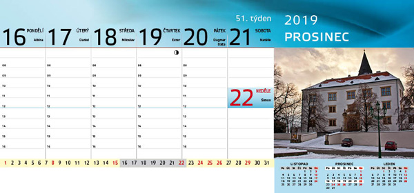 Stoln kalend Perov 2019