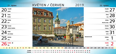Stoln kalend 14-ti denn Brno 2019