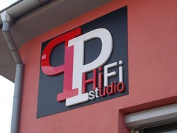3D logo Plexisklo čelo Otrokovice PP Hifi