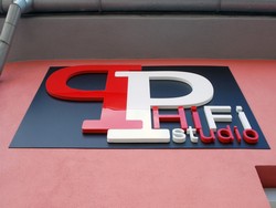 3D Reklamní logo Plexisklo čelo Otrokovice podhled PP Hifi
