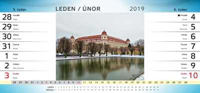 Stolní kalendář 14-ti denní Zlínský kraj 2019